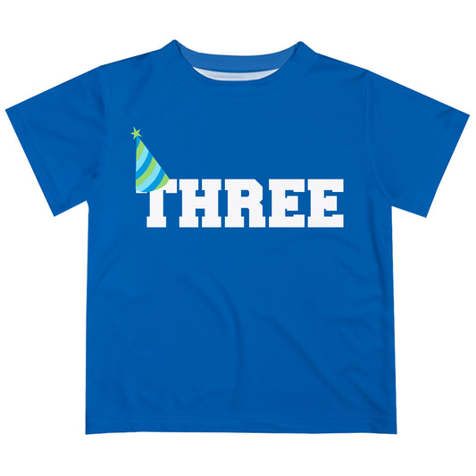 Personalized Name and Age Royal Short Sleeve Tee Shirt
