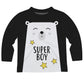Bear Super Boy Black Long Sleeve Tee Shirt