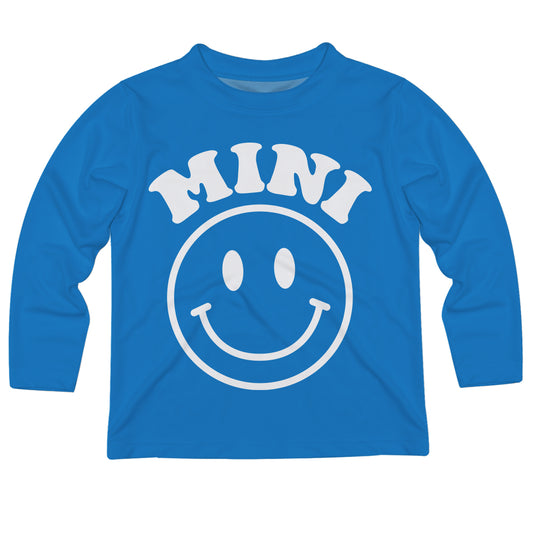 Smile Face Royal Long Sleeve Tee Shirt