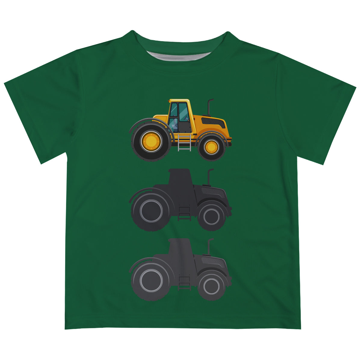 Tractors Green Short Sleeve Tee Shirt