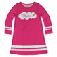 Name Pink Long Sleeve A Line Dress - Wimziy&Co.