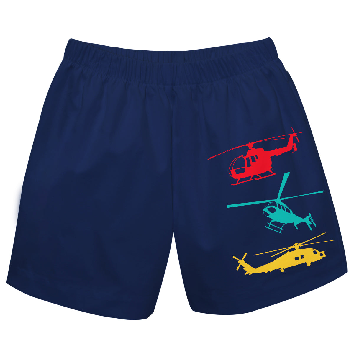 Helicopters Name Navy Pull On Short - Wimziy&Co.