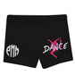 Dance Personalized Monogram Black Shorties - Wimziy&Co.
