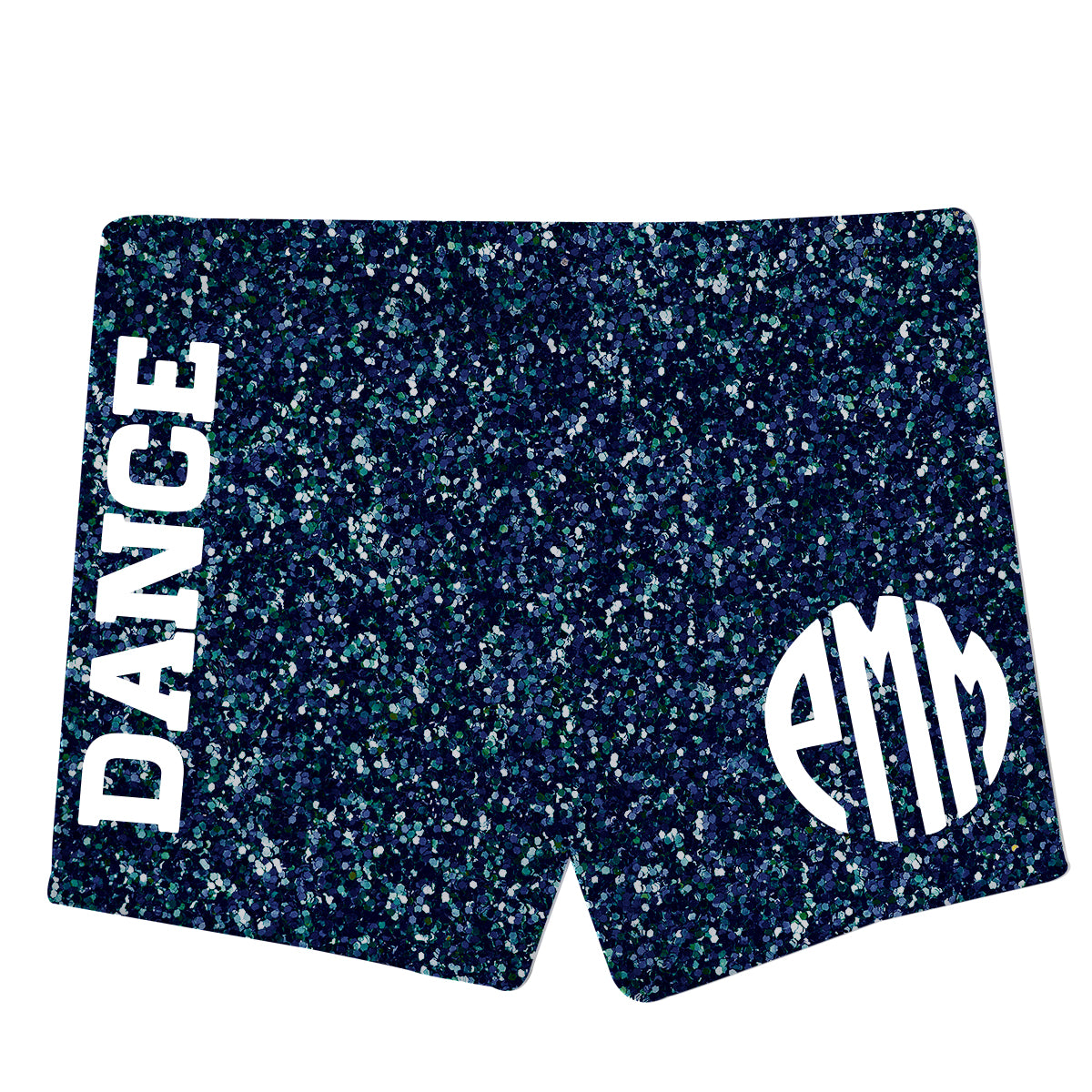 Dance Monogram Black Glitter Shorties - Wimziy&Co.