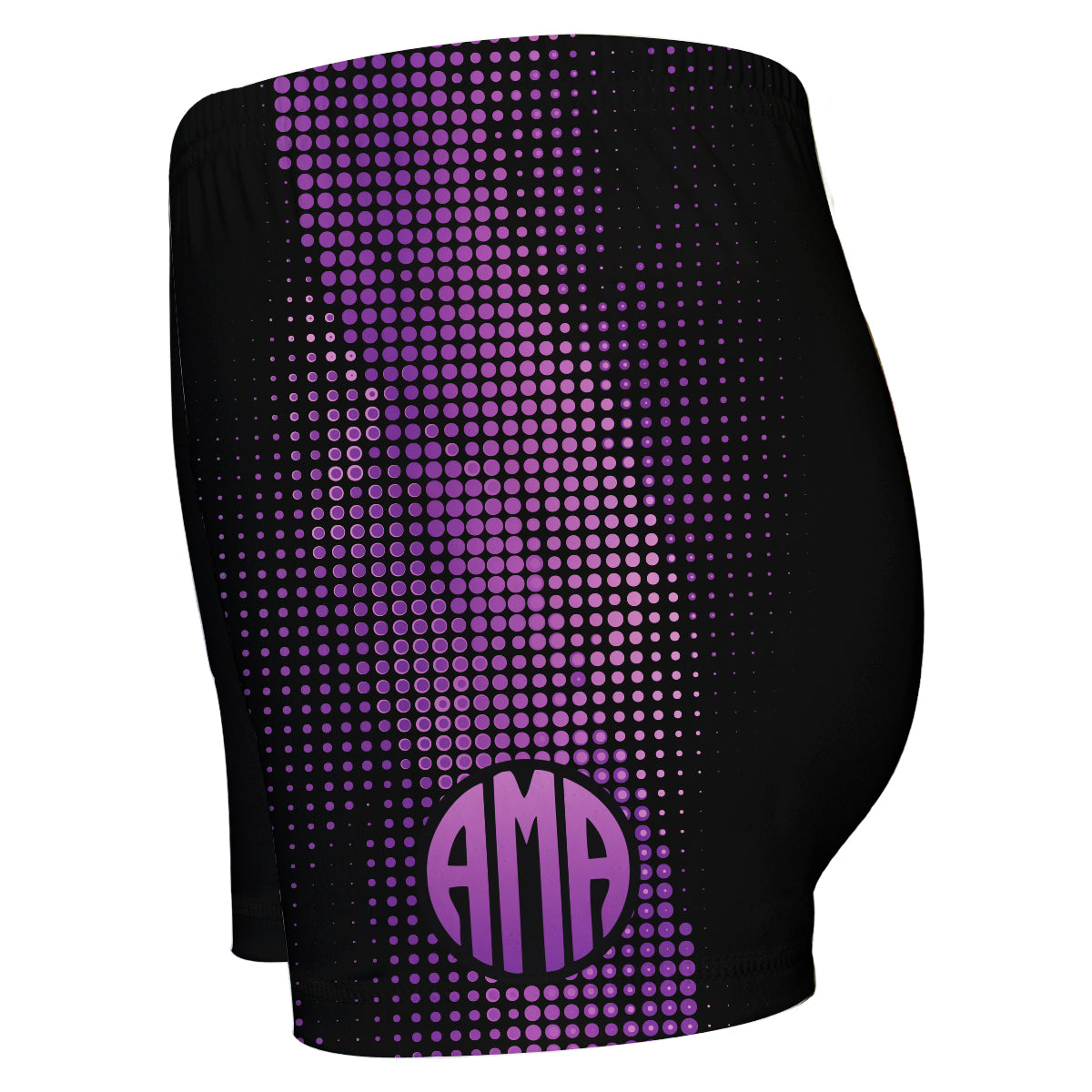 Geometric Monogram Purple and Black Shorties - Wimziy&Co.