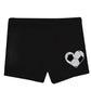 Soccer Heart Name Black Shorties - Wimziy&Co.