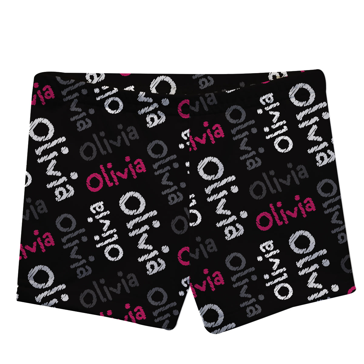 Name Print Black Shorties - Wimziy&Co.