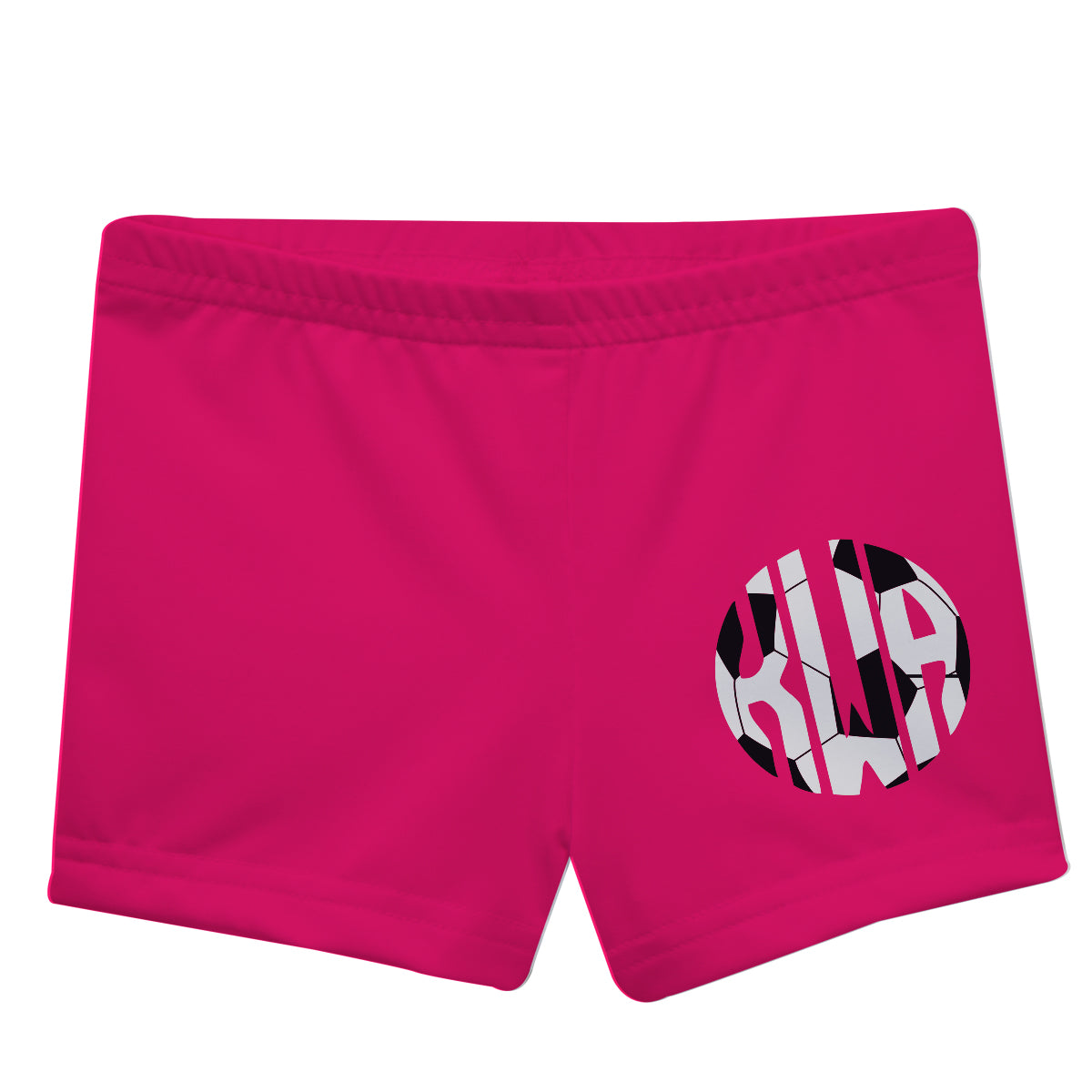 Soccer Personalized Monogram Black Shorties - Wimziy&Co.
