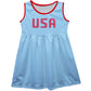 USA Light Blue Tank Dress