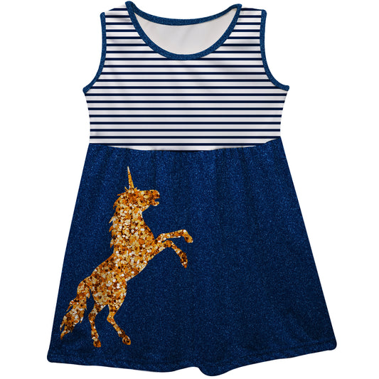Unicorn Denim Blue Tank Dress