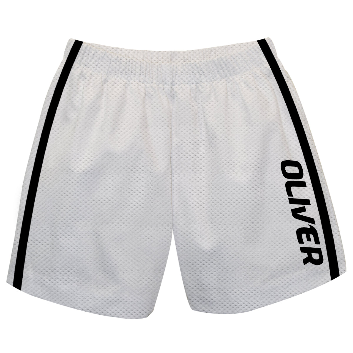 Name White And Black Stripes Athletic Short