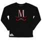 Golf Initial Black Fleece Boys and Girls Sweatshirt