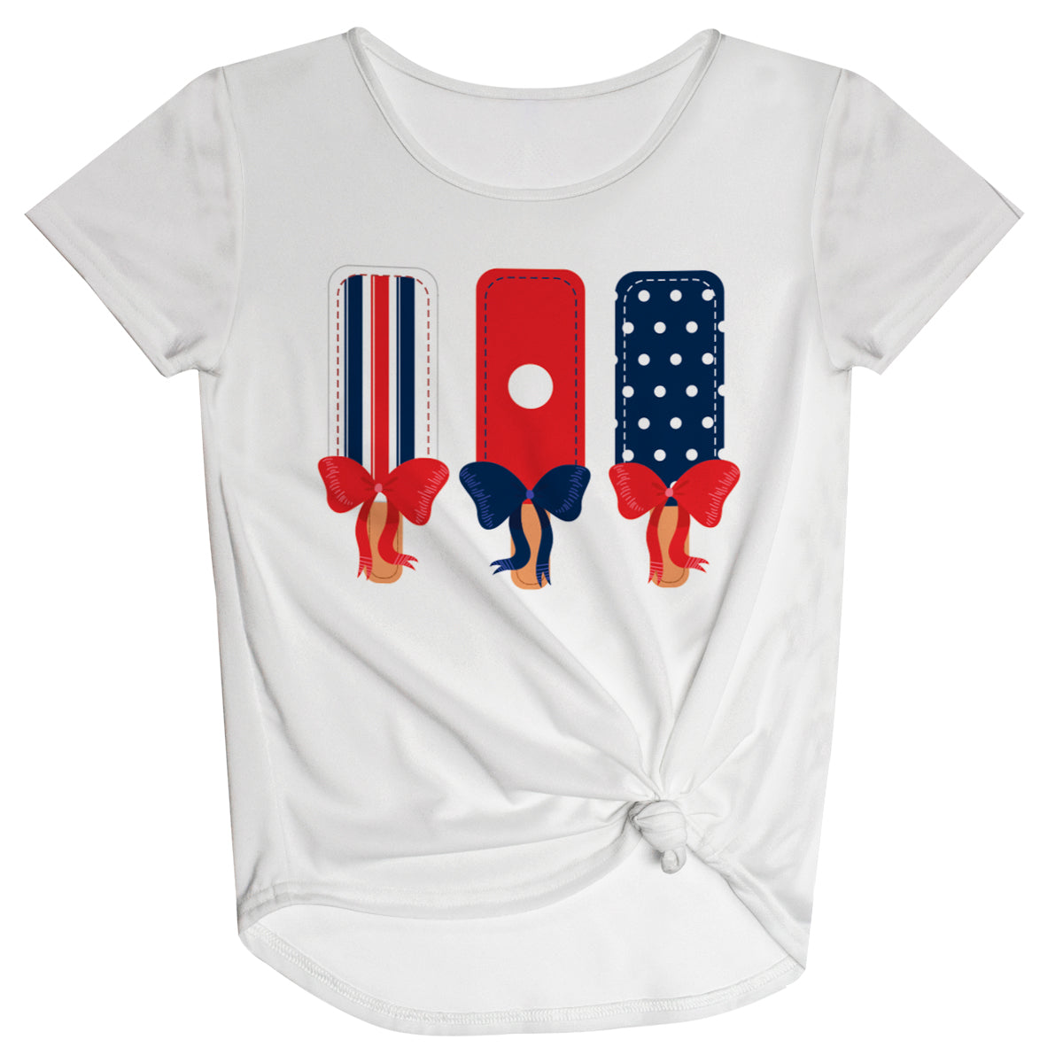American Popsicles White Knot Top - Wimziy&Co.