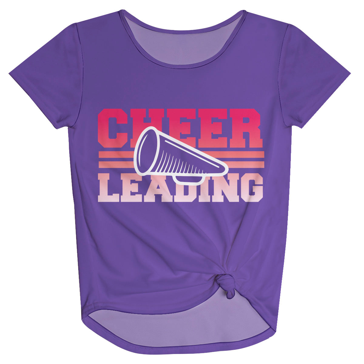 Cheer Leading Purple Knot Top