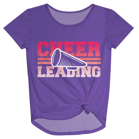 Cheer Leading Purple Knot Top