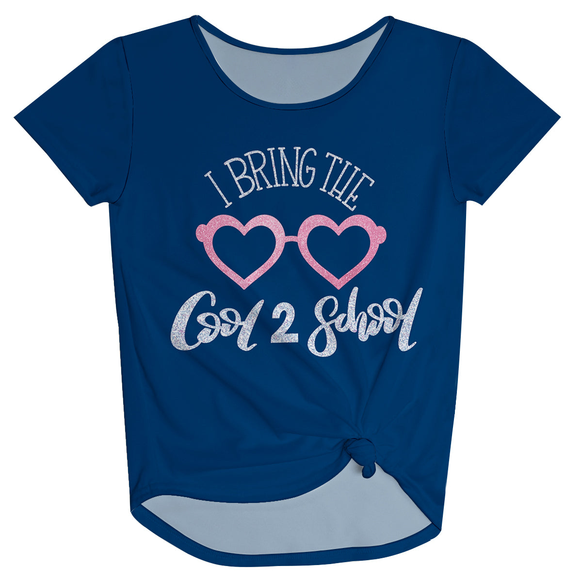 I Bring The Cool Your Grade School Navy Knot Top