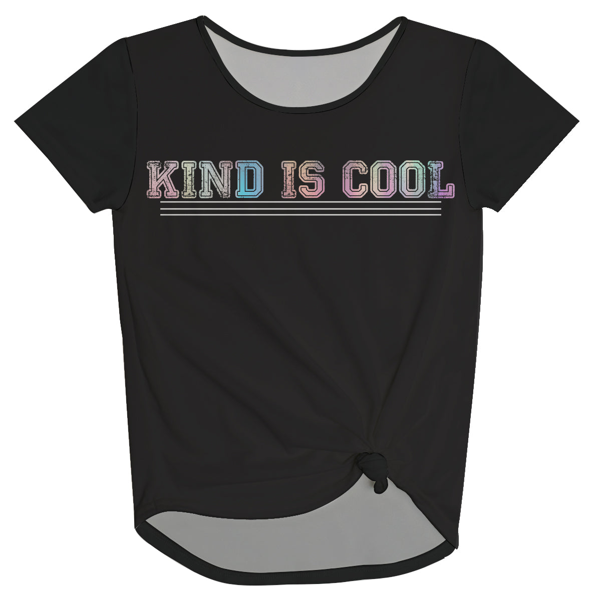 Kind Is Cool Black Knot Top - Wimziy&Co.