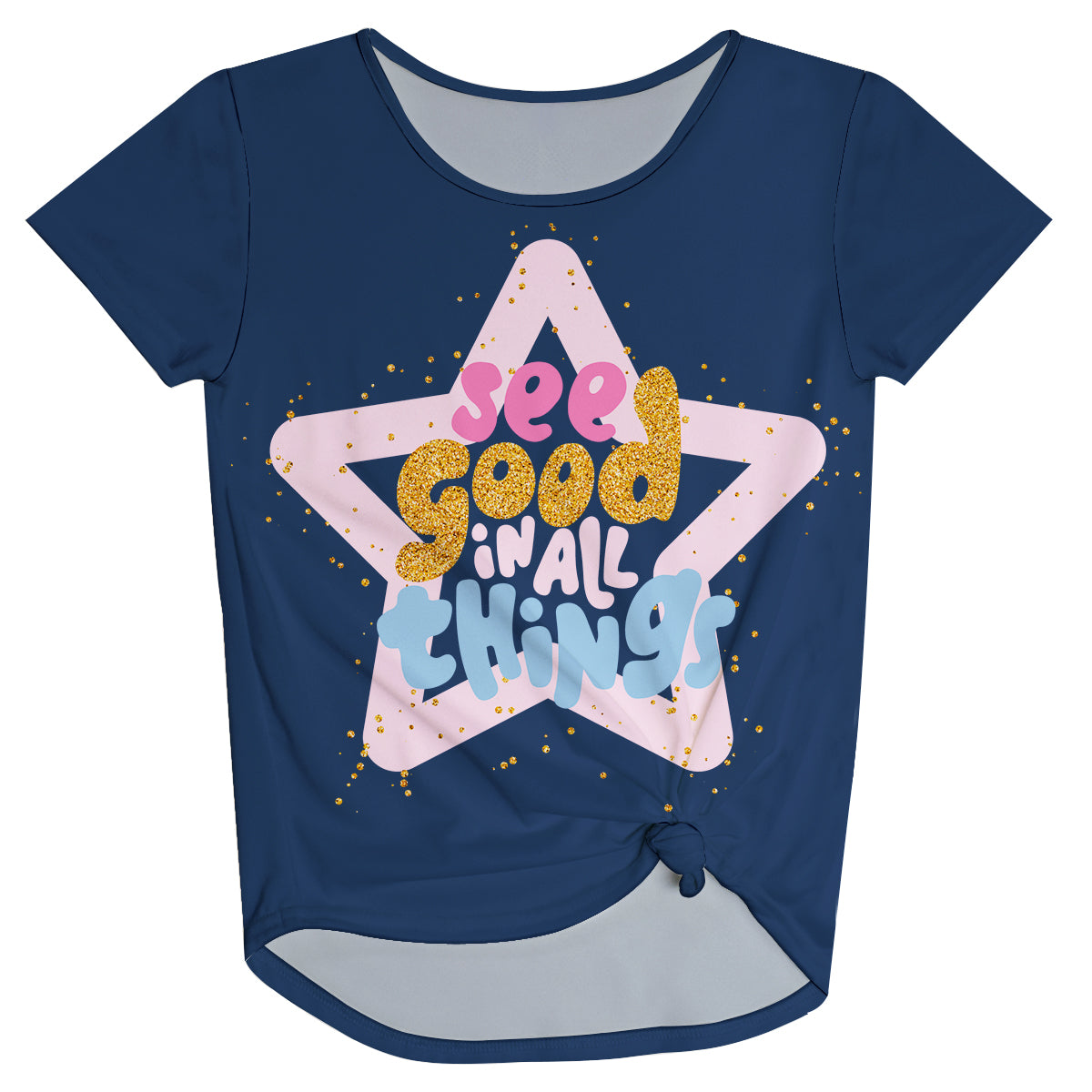 See Good In All Things Navy Knot Top - Wimziy&Co.