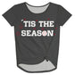 This The Season Gray Knot Top