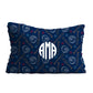 Baseball Elements Print Personalized Monogram Navy Pillow Case 20 x 27""