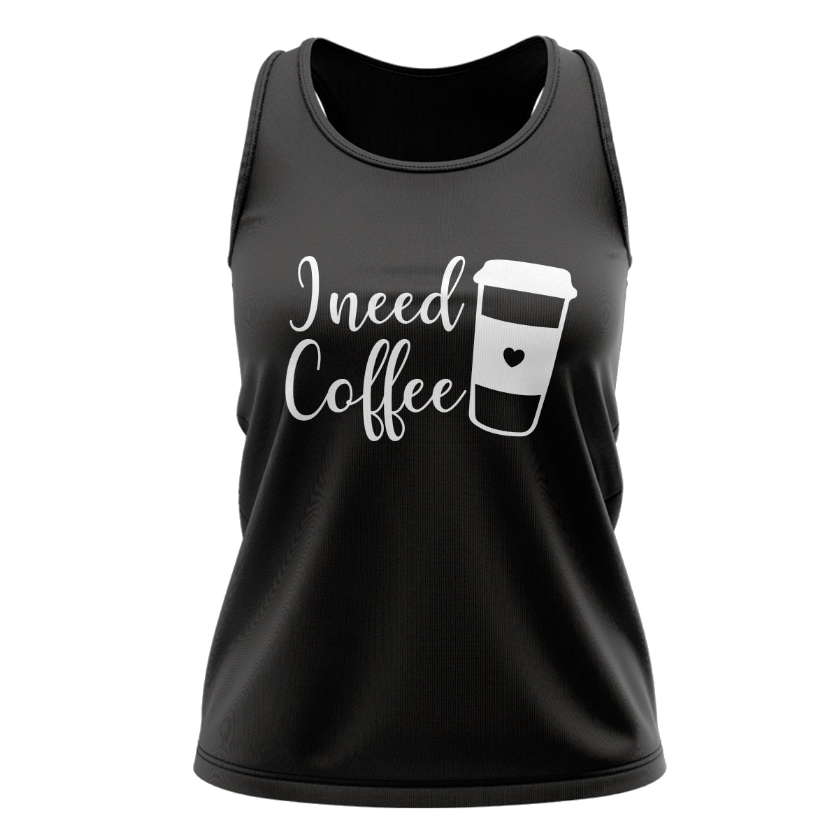 I Need Coffe Black Tank Top