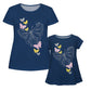 Butterfly Navy Short Sleeve Laurie Top - Wimziy&Co.