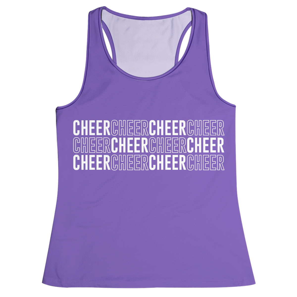 Cheer Cheer Cheer Purple Tank Top