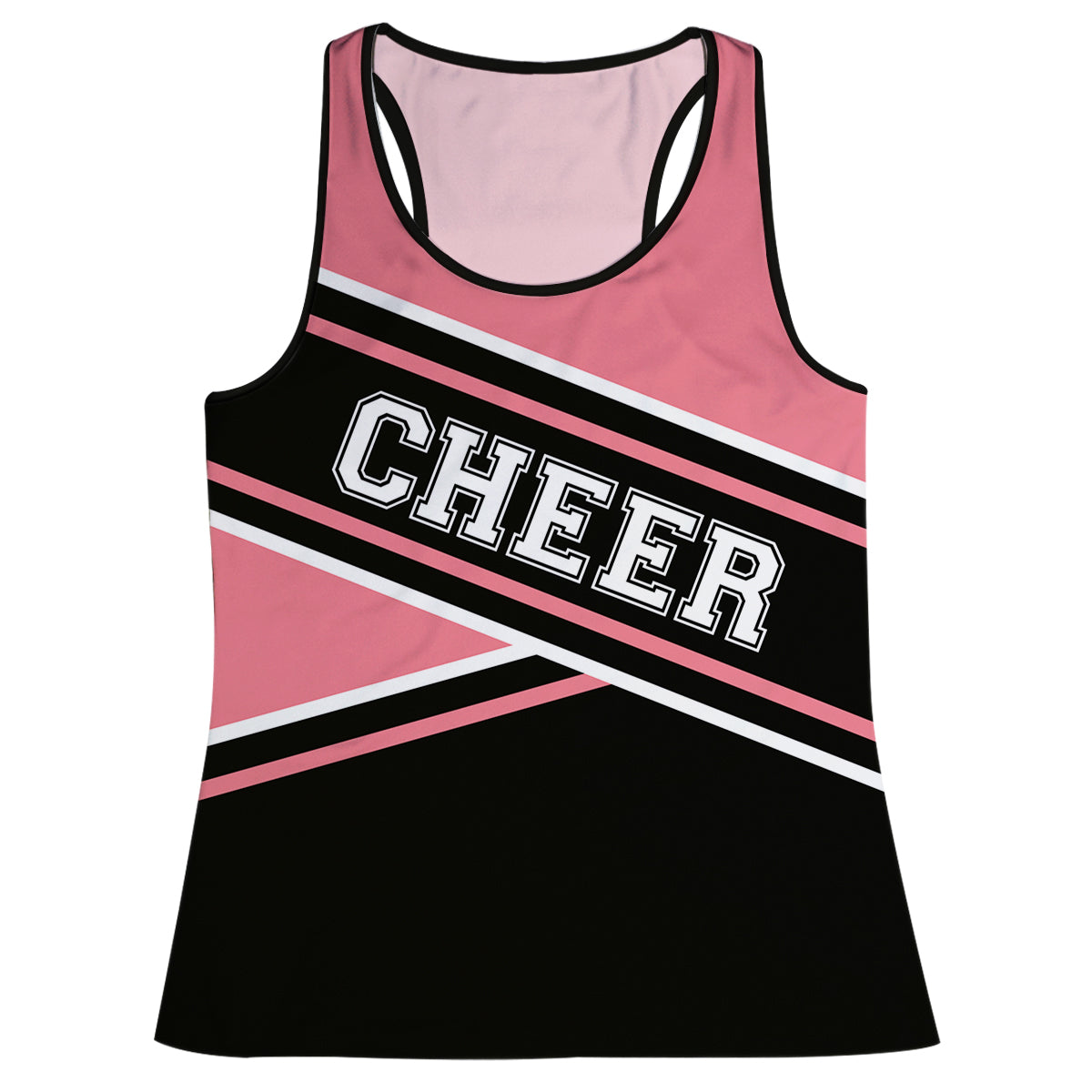 Cheer Black And Peach Tank Top