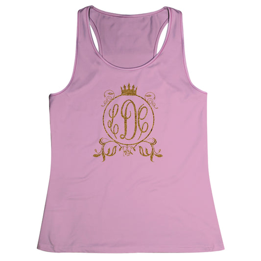 Carriage Monogram Pink Tank Top