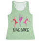 Love Dance Green Tank Top
