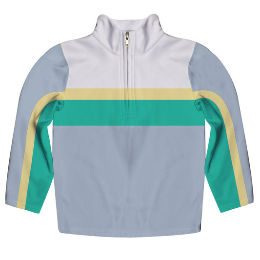 Personalized Name White and Gray Heavy Weight Performance 4-Way Stretch 1/4 Zip Pullover
