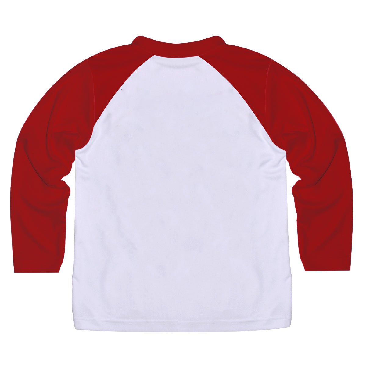 Baseball Player Personalized Name White and Red Raglan Long Sleeve Tee Shirt - Wimziy&Co.