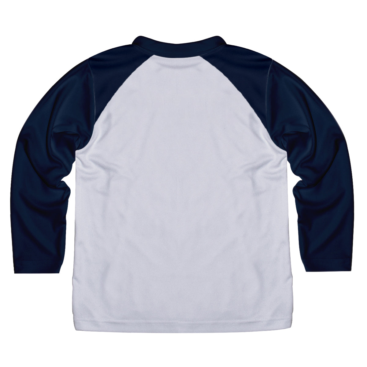 Baseball Player Personalized Name White and Navy Raglan Long Sleeve Tee Shirt - Wimziy&Co.