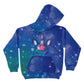Unicorn and Space Blue Fleece Long Sleeve Hoodie