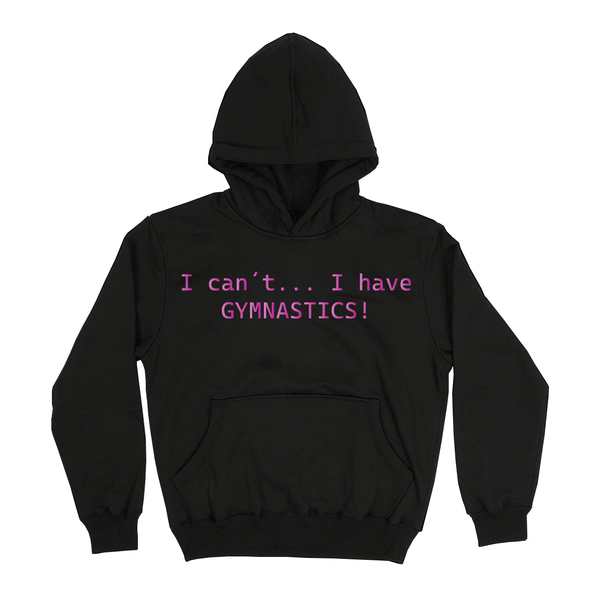 Gymnastics Black Heavy Weight Performance 4-way Stretch Hoodie