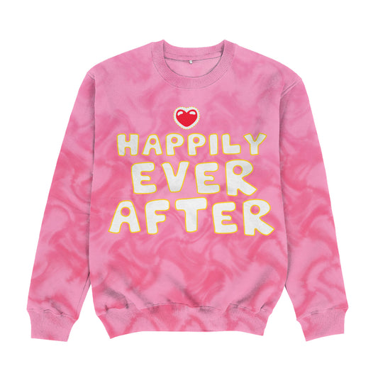 Happily Ever After Pink Crewneck Sweatshirt