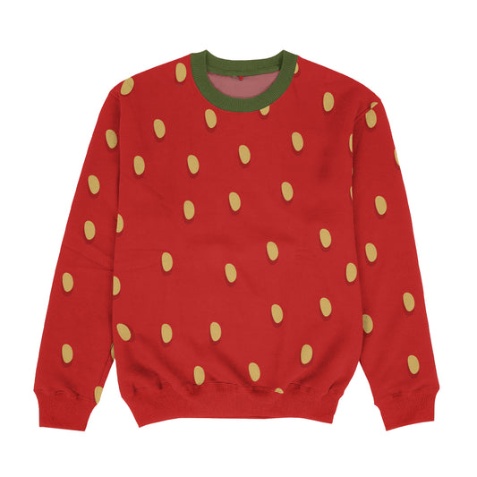 Strawberry Red Crewneck Sweatshirt