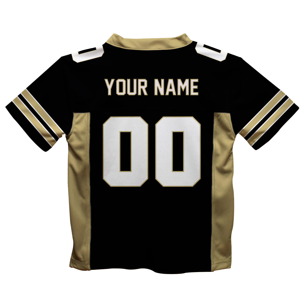 Personalized Name and Number Gold and White Fashion Football T-Shirt - Wimziy&Co.