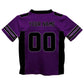 Personalized Name and Number Red and Black Fashion Football T-Shirt - Wimziy&Co.