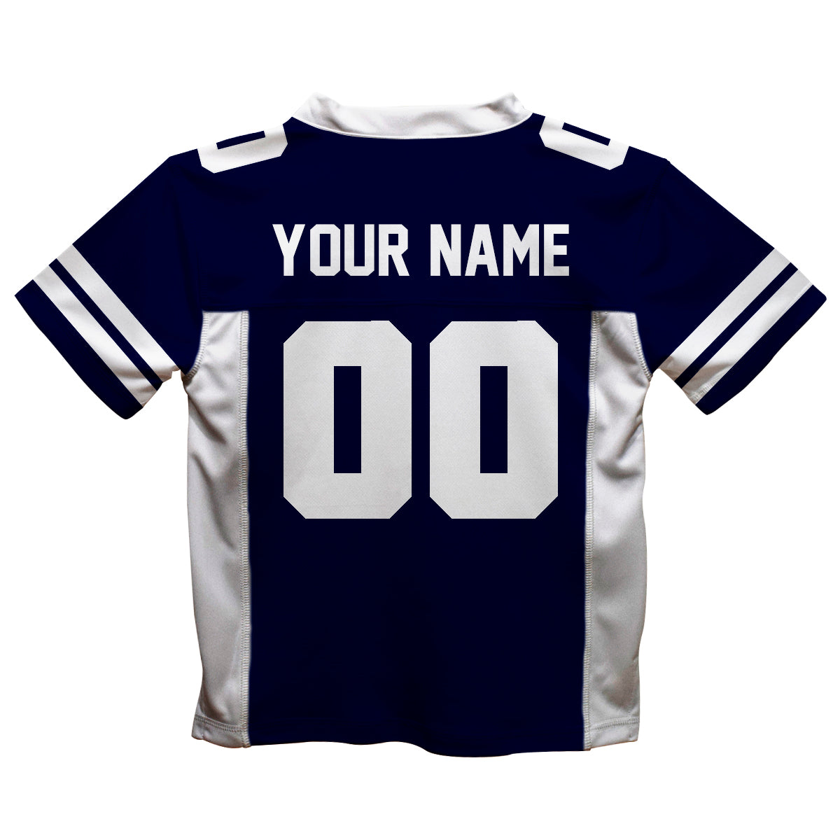 Personalized Name and Number Royal and Gold Fashion Football T-Shirt - Wimziy&Co.