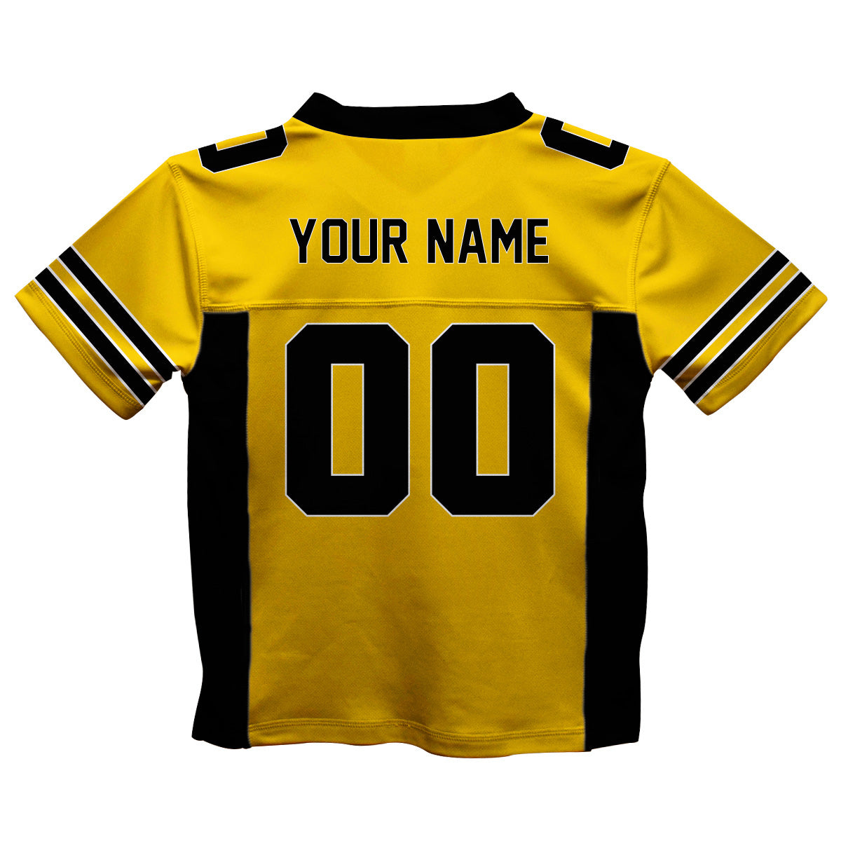 Personalized Name and Number Gold and Black Fashion Football T-Shirt - Wimziy&Co.
