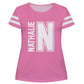 Personalized Initial and Name Pink Short Sleeve Tee Shirt
