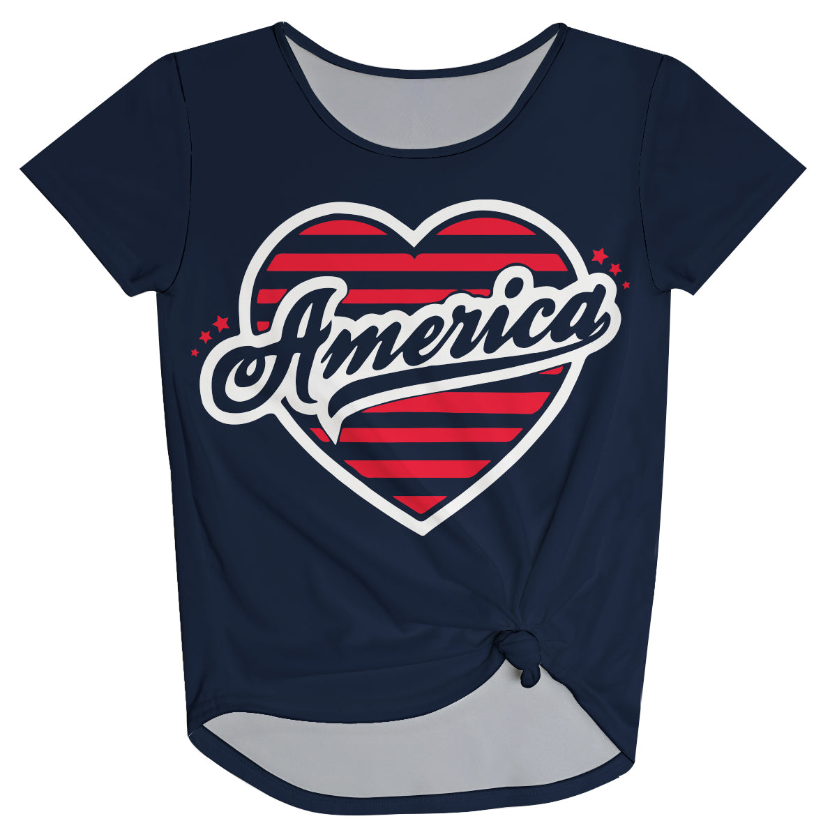 America Navy Knot Top - Wimziy&Co.