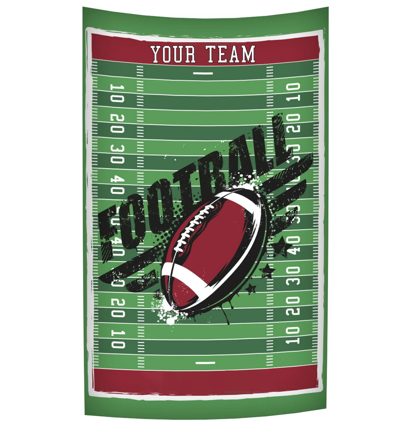 Personalized Team Name and Color Football Field Towel - Wimziy&Co.