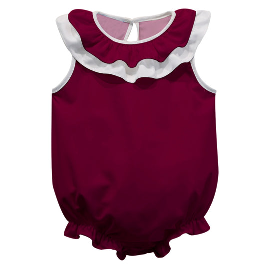 South Carolina Gamecocks Black Sleeveless Ruffle Onesie Logo Bodysuit