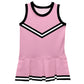Pink Black White Sleeveless Cheerleader Dress