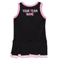 Maroon Gold Sleeveless Cheerleader Dress V2 - Wimziy&Co.