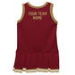 Purple Gold Sleeveless Gril Cheerleader Dress V2 - Wimziy&Co.