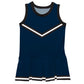 Navy Black Sleeveless Cheerleader Dress V2