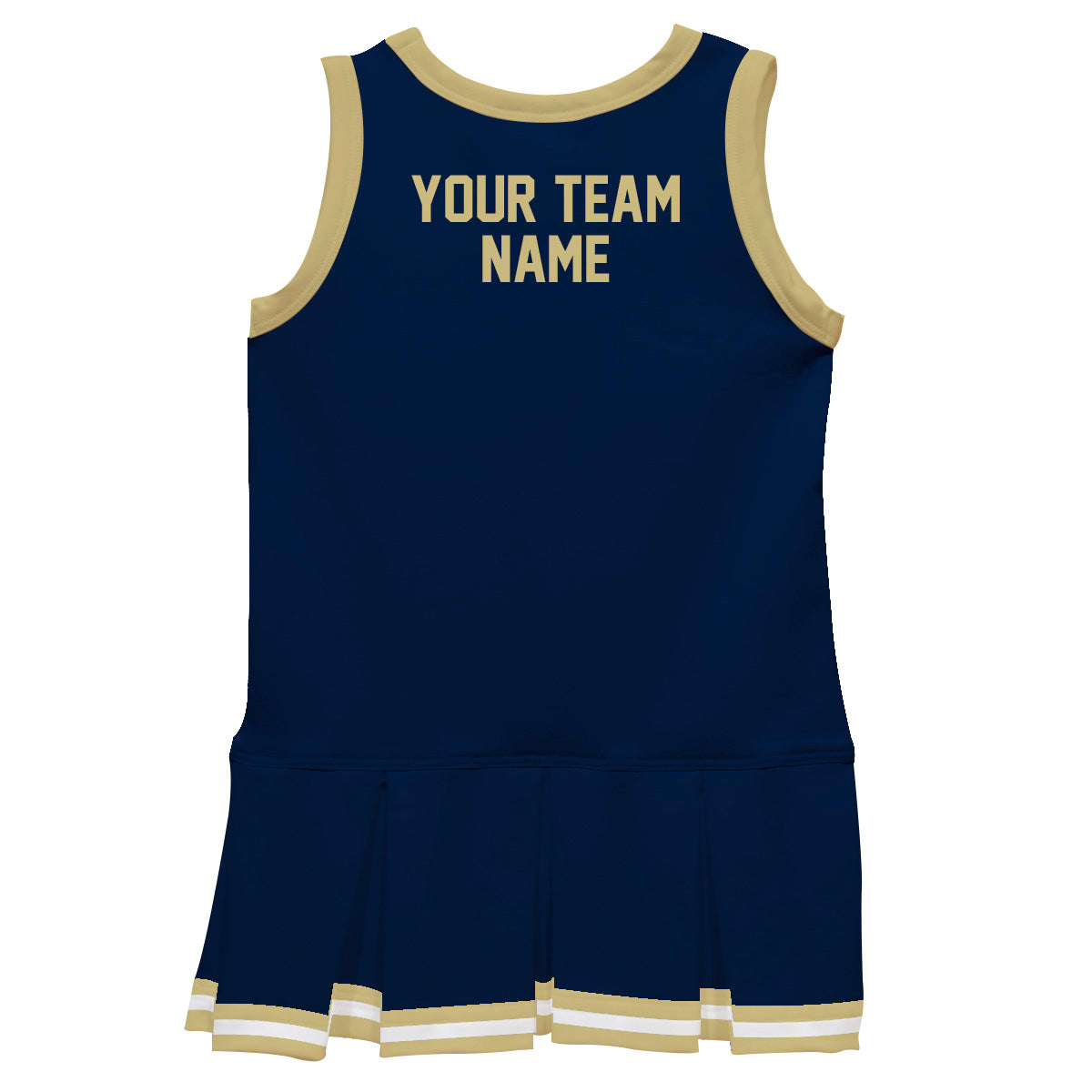 Royal Orange Sleeveless Girl Cheerleader Dress - Wimziy&Co.